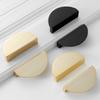 1 paio Maniglia Rotonda per Mobile Oro/Nero 100/120/150mm Pomello per Cassetto Armadio Maniglie a Tirare per Comodino Ottone Ferramenta per Porte Mobili