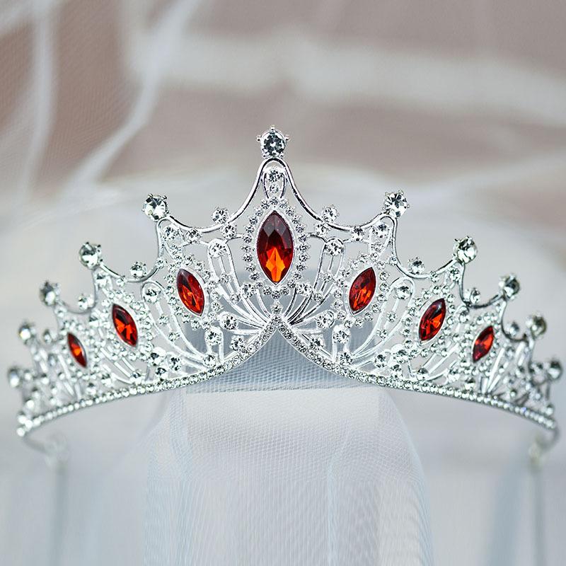 Bridal Crown Headband Headband Wedding Korean Style Birthday Adult Gift Crystal Crown Princess Dress Hair Accessory