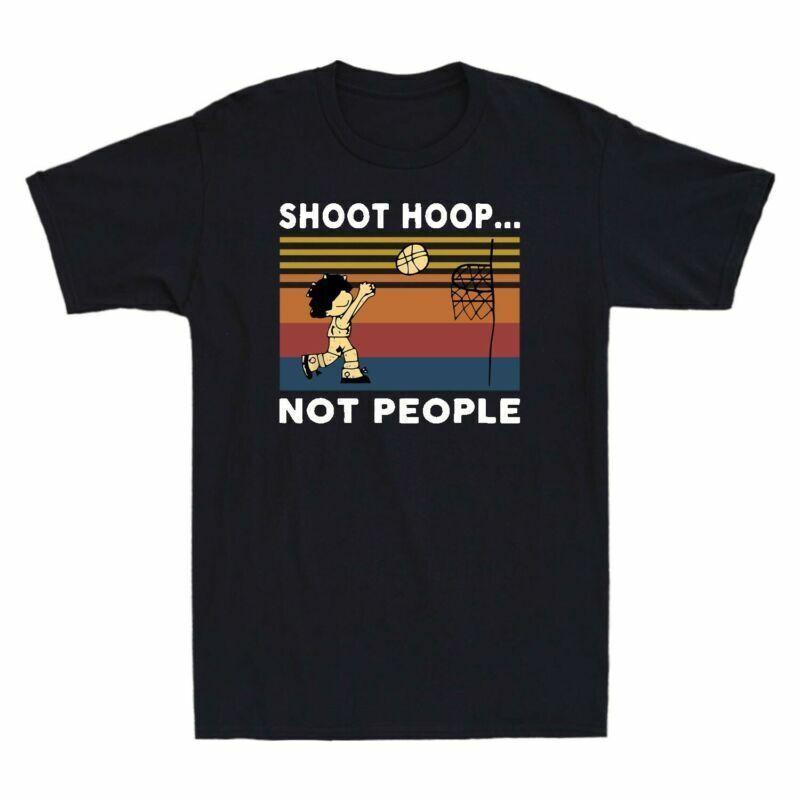 Vintage Funny Retro Basketball Unisexs Tshirt People Tee Shoot Cotton Not Hoops S