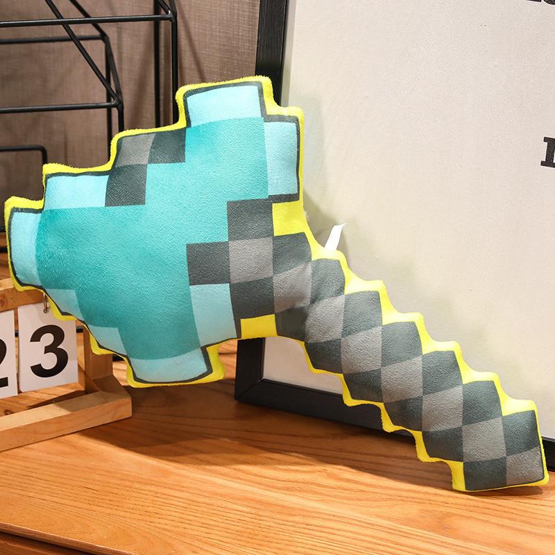 Plush Minecraft Sword Toy Cartoon Stuffed Doll Game Peripheral Decoration Gift