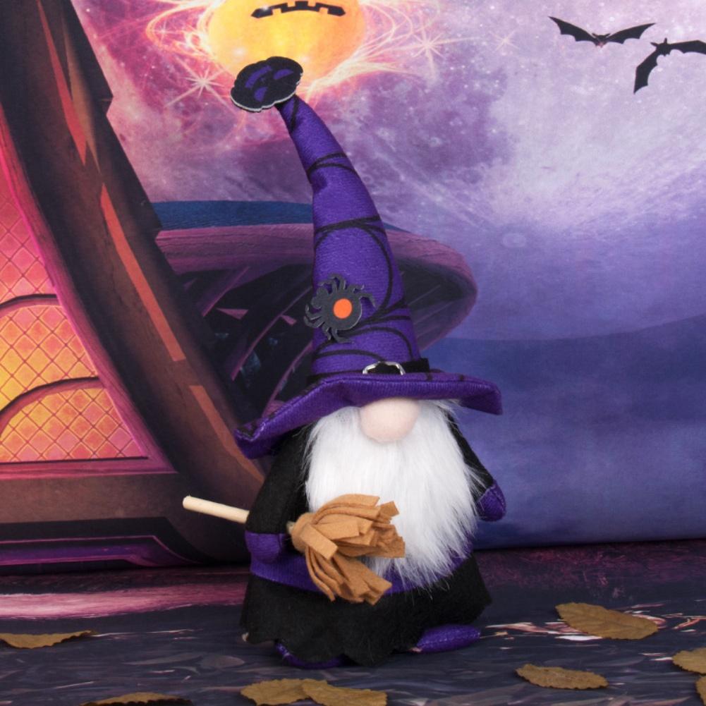 Crafted With Flocking Fabric Halloween Decorations Handcrafted Gnome