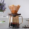 New thickened glass coffee pot American sharing pot set coffee filter