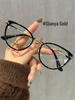 Women's Retro Cat-Eye Blue Light Blocking Glasses - Fashionable Myopia Frames, TR90 Ultra-Light.