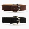 New PU Suede Belt Women's Versatile Shirt Dress Trouser Waist Seal Korean Version Retro Women's Wide Belt