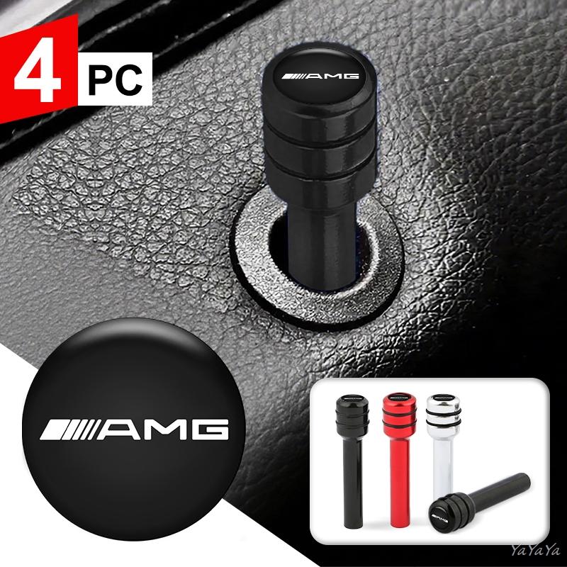 REE4   Car Door Lock Knob Security Knob Pull Pin Accessories For Benz AMG W212 W204 W168 W213 W205 A B E Class CLS CLA CLB GLE Stickers