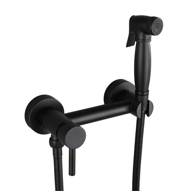 Moderner Absperr-Messing-Chrom-Finish Umweltfreundlicher Multifunktions-Toiletten-Bidet-Sprayer Shattaf Set Keramikventilkern-Umschalter