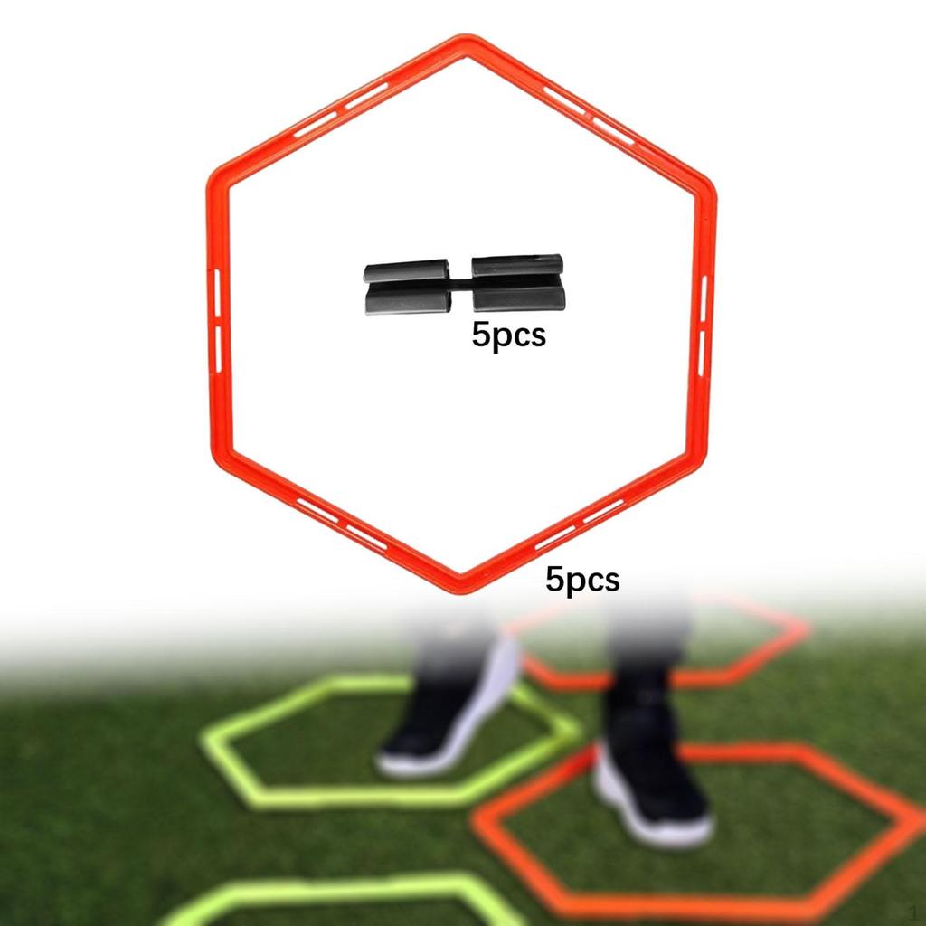 5 Agility Rings for Footwork Development Indoor and Outdoor Activities