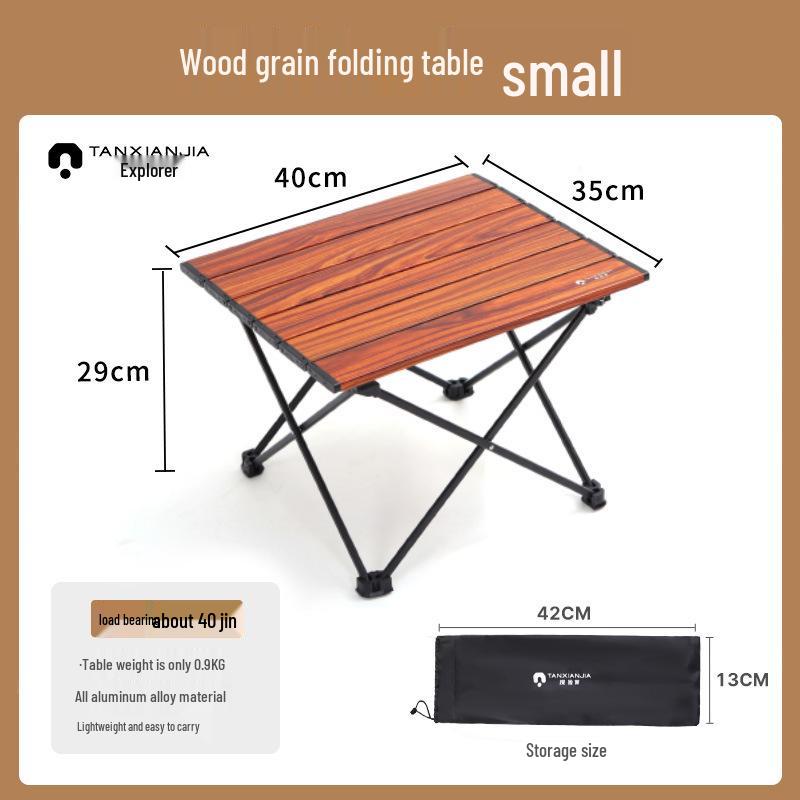 Portable Aluminum Folding Table and Chair Set for Camping and Picnics