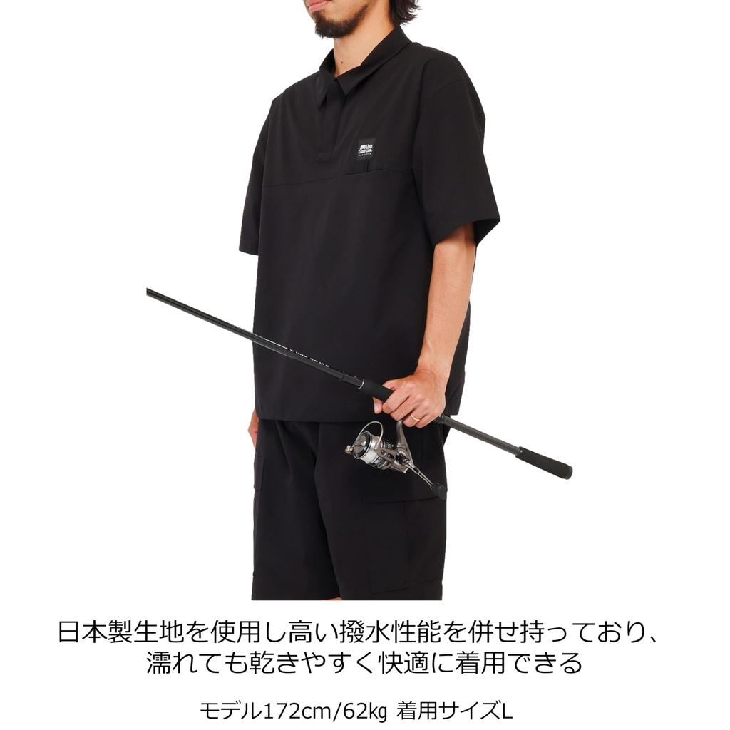 Fishing Polo Black [Abu Garcia] Water-Resistant Shirt,