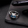 Vintage Silver Color Butterfly Ring For Women Versatile Fashion Girl Accessories Owl Angel Wing Animal Irregular Rings Jewelry