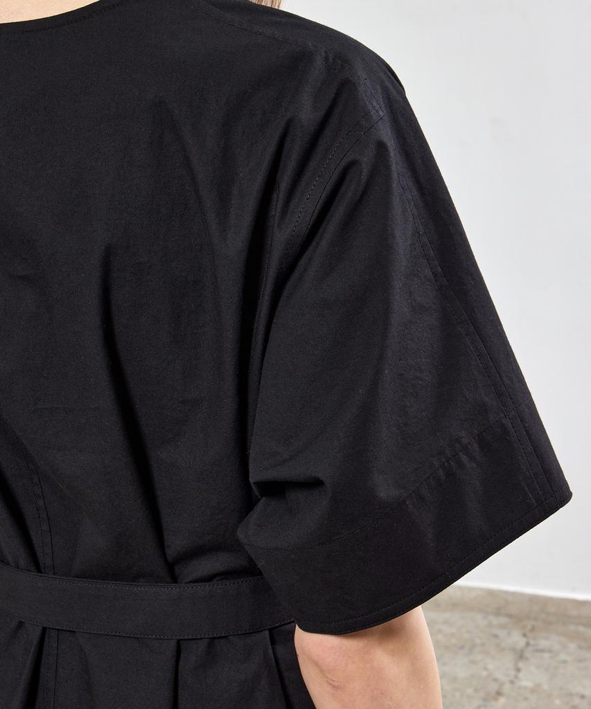 NOTIA Dolman Sleeve V Neck One-Piece - Black