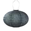 Solar Lantern Oval 40 Grey Blue