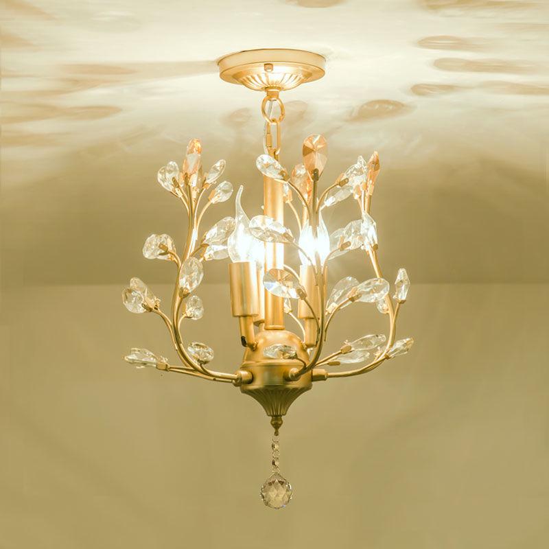 Crystal Chandelier for Bedroom, Hallway, or Living Room - European/American Style, 2025 Model
