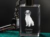 Clumber Spaniel - Crystal Key Ring with Dog Photo, Illuminated Key Ring, Unique Gift by Art-Dog Brand