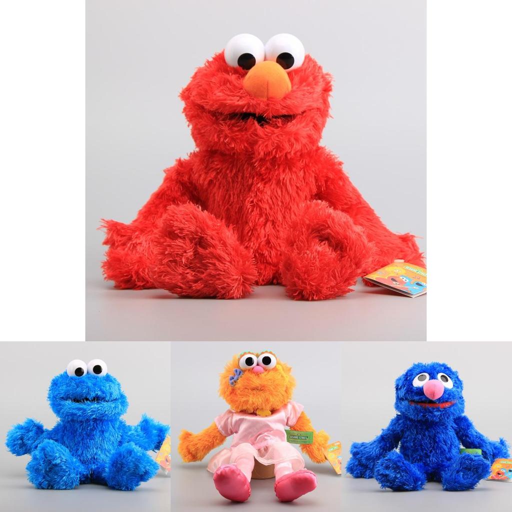 Street Hand Puppet Plush Toys Elmo Cookie Monster Ernie Soft And Cuddly Stuffed Dolls**