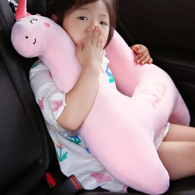 Children's Car Pillow Sleep Headrest Cartoon Car Rear Seat Protection Shoulder Car Seat Belt Sleep Pillow Neck Pillow Headrest