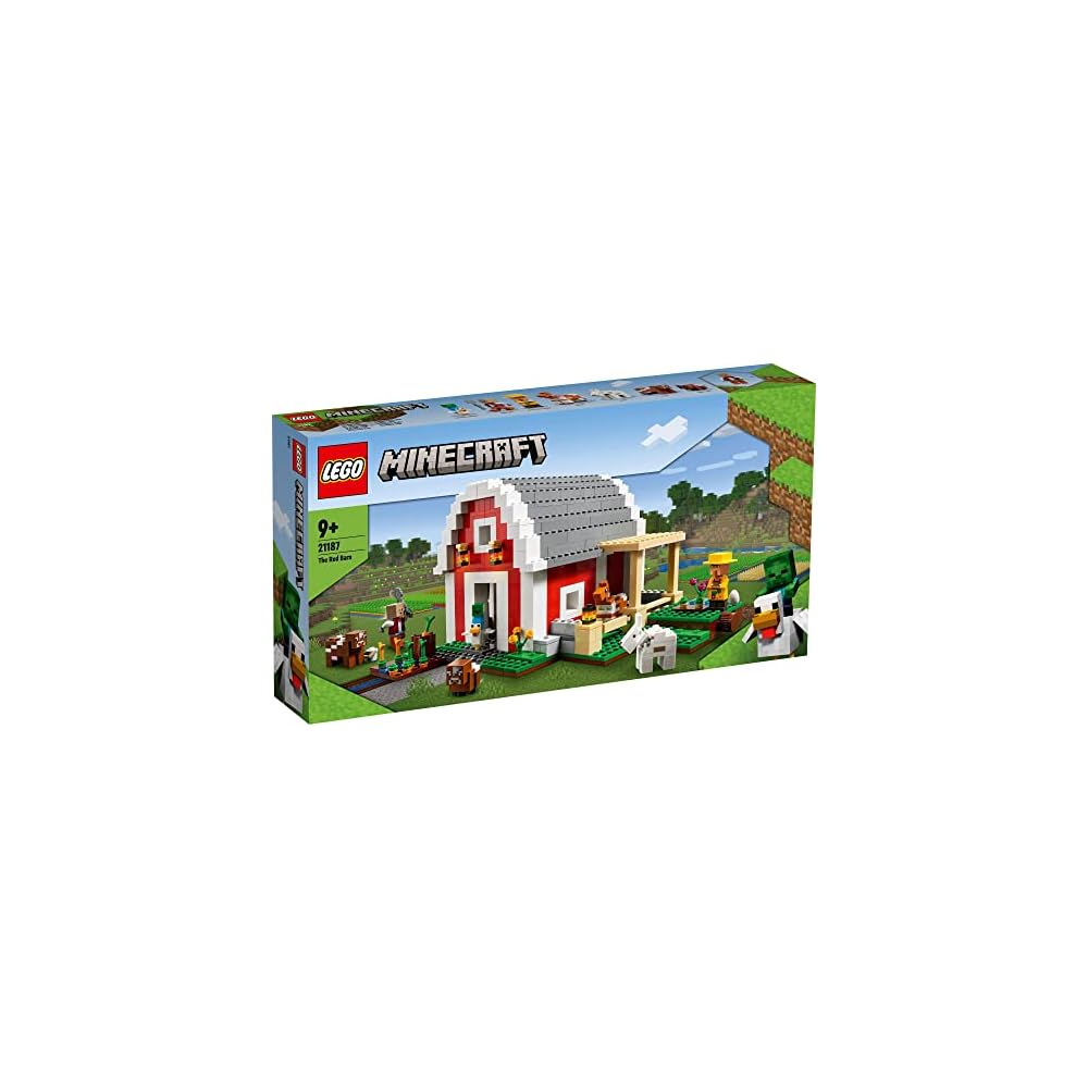 LEGO Minecraft Red Barn 21187 Building Blocks Toy for Kids Age 9 and Up