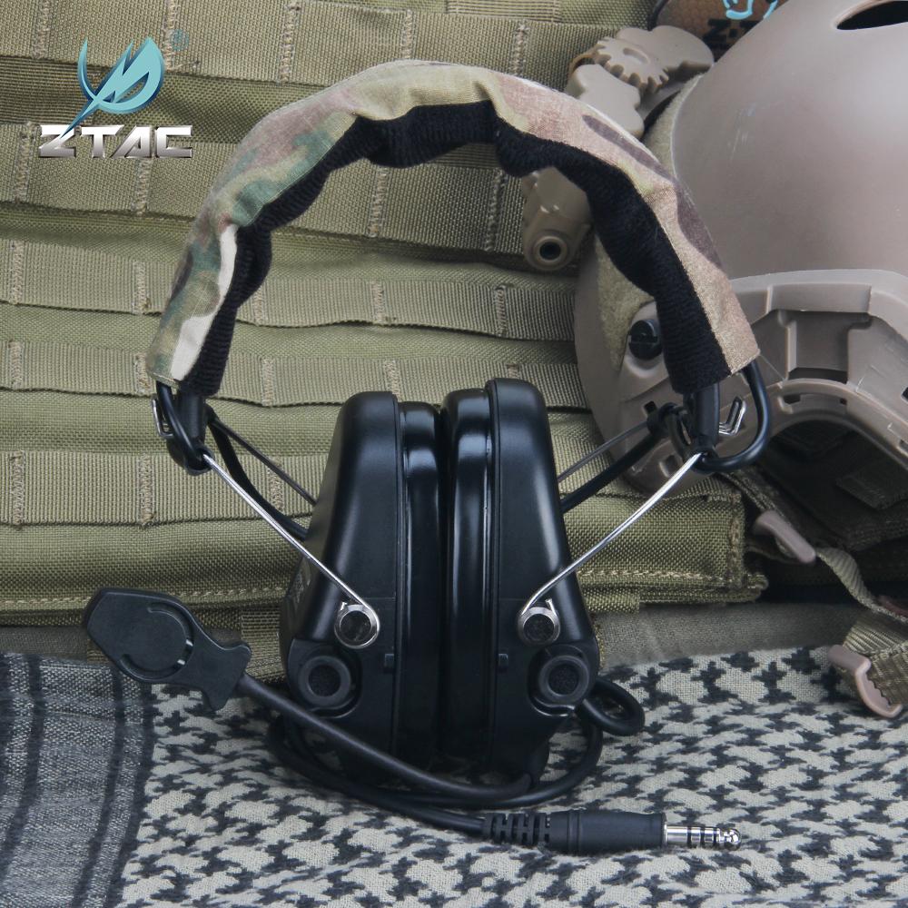 

Тактические наушники Z-TAC Sordi шестого поколения с шумоподавлением, съемка, активная головка, Airsof, охота Z111 Z111-DE