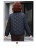 Petite Stylish Cotton Jacket for Middle-Aged Women, Autumn/Winter Short Coat, Warm Lightweight Outerwear for Elderly Women