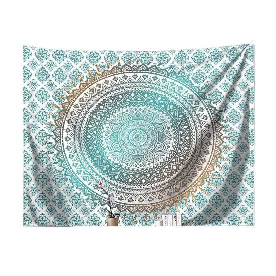 Böhmische Wandteppich, Wandbehang Teppich, Indischer Kreis Muster Teppich für Studentenwohnheim Schlafzimmer Wohnzimmer Wandkunst Fotografie Hintergrund