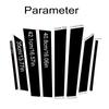 8pcs Car Window B-Pillar Trim Sticker For KIA Stonic 2018-2022 Door Pillars Wrap Film Styling Accessories Dropship New