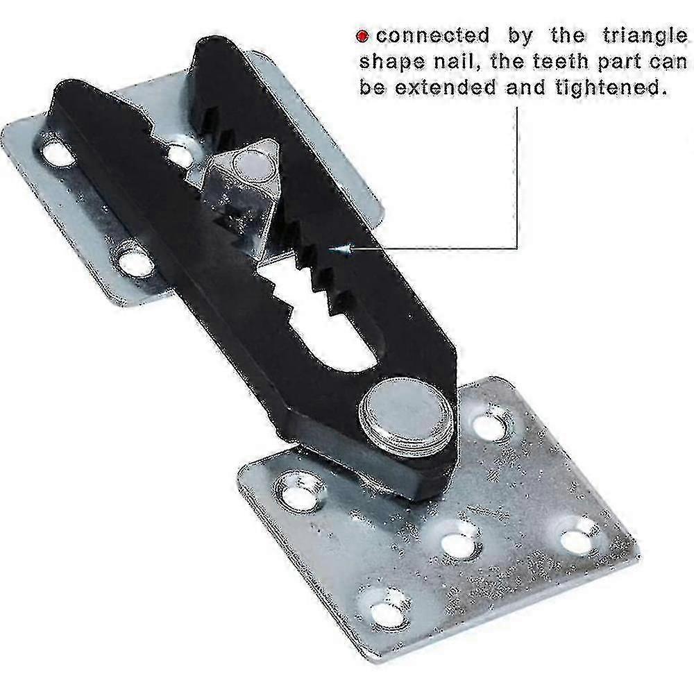 26-27 Sectional Couch Connector for Sofa, 4pcs Metal Joint Snap Alligator Style Furniture Hardware