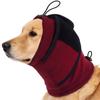 Schützende Hundekopfhaube mit verstellbarem Kordelzug, weich gepolsterte Ohr- und Nackenabdeckung für Gewitter und Unwetter, Pflegezubehör