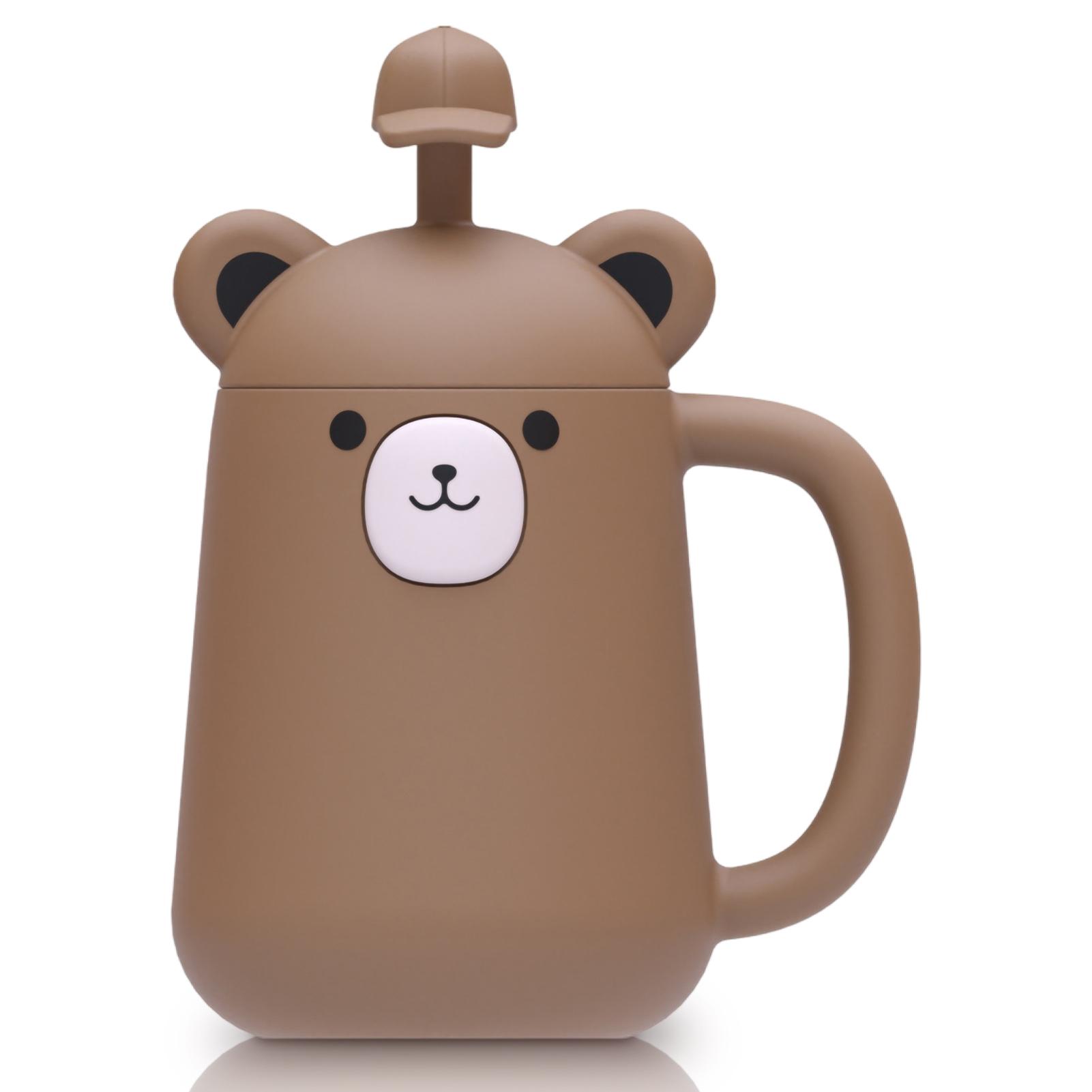 

Детская силиконовая чашка с трубочкой, детская чашка для питья с трубочкой, устойчивая к падению, износостойкая, устойчивая к высоким и низким температурам