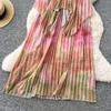 Women's Dress for Summer Travel with An Atmosphere That Blends and Creates An Irregularly Stitched Pleated Look