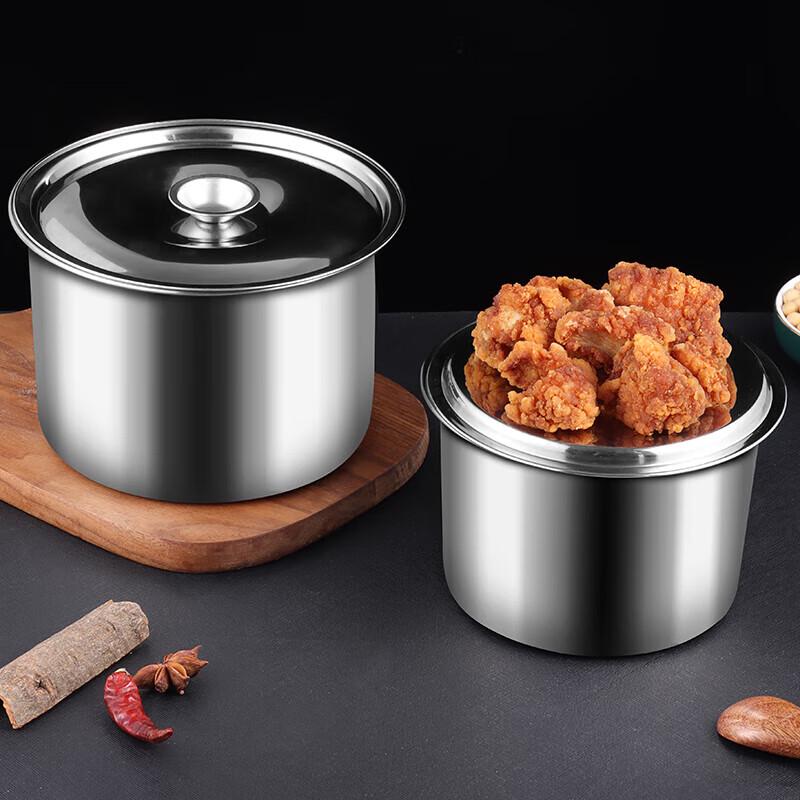 Mehrzweig-Aufbewahrungstopf aus Edelstahl mit Deckel