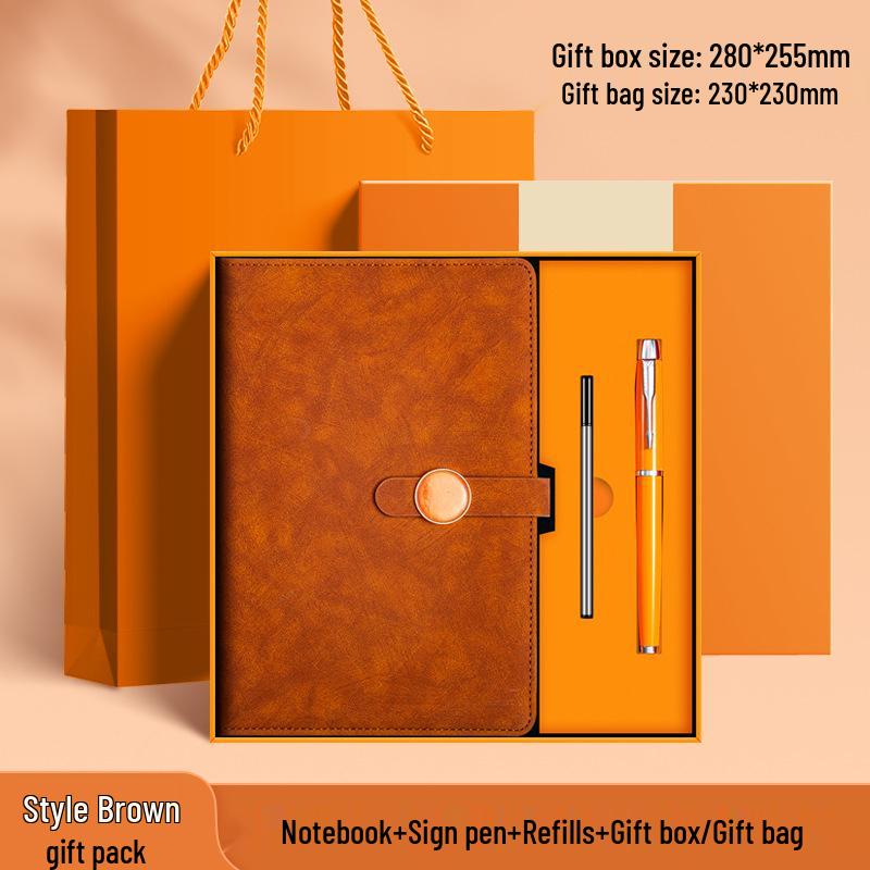 A5 Premium Business Notebook Gift Set - Stylish Stationery Souvenir with Custom Logo