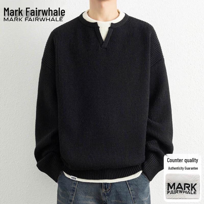 Mark Fairwhale Men's Casual Crew Neck Tops