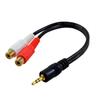 LeTradeJP Stereo Mini Plug Male Conversion 2 RCA Pin Terminal Red White Female Audiophile Audio Conversion Cable Stereo Mini Plug Male RCA Jack x 2