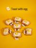 Jelly Toast Egg Plush Toy: Soft Boiled Egg and Toast Bread Slice Doll for Children