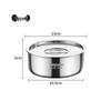 304 Stainless Steel Steaming Bowl with Lid