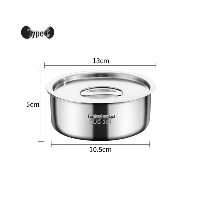 304 Stainless Steel Steaming Bowl with Lid