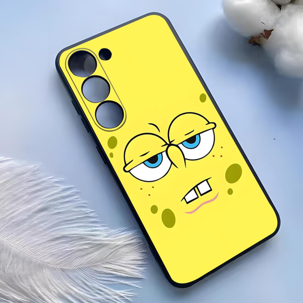 Pouzdro na telefon PongeBob Krabby Patty pro Samsung S25 Ultra S24 S23 S22 S21 S20 Plus Fe Galaxy A54 A53 A34 A25 Silikonový kryt
