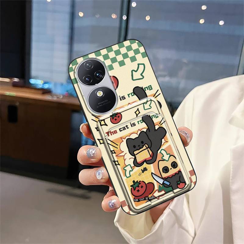 Wasserdichte Niedliche Handyhülle Für Oukitel C38 Graffiti Weiche Hülle Kartenfach Schmutzabweisend Stoßfest Vollständig umschließend Cartoon TPU