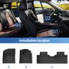 LUCKEASY Right Drive for Geely Starray EM-i 2025 2026 Car Floor Mats Cargo Liner Trunk Pad TPE 3D Foot Mat All Weather BLACK