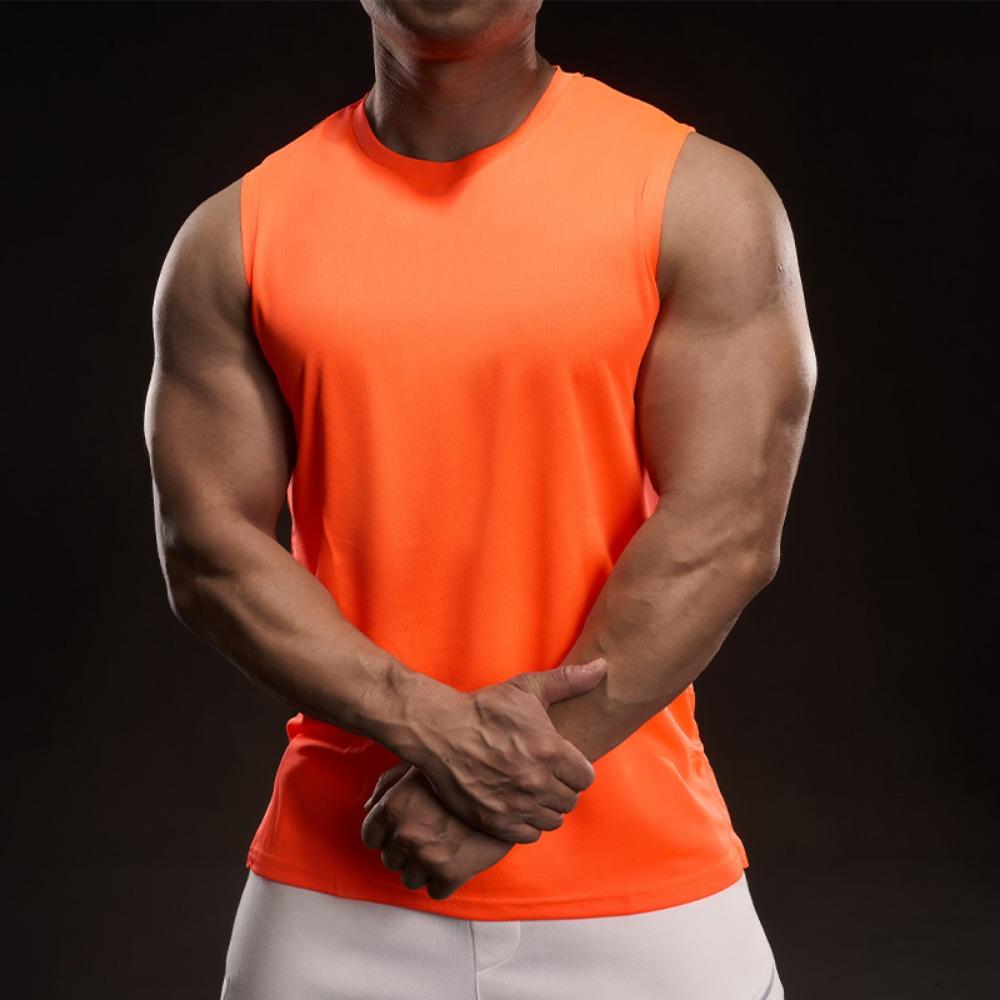Simple Casual Short-sleeved T-shirt Fashionable Sporty Slim Elastic Fitness Outdoor Fitness Round Neck T-shirt