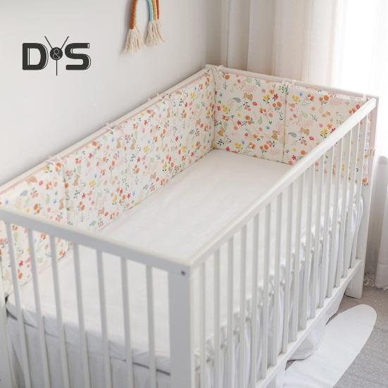 6-teilige Krippeneinlage zum Zahnen, 11,8 x 11,8 Zoll, Antikollisions-Babybett-Stoßstangenpolster, Krippenseitenschutz, Kinderbettschienenschutz