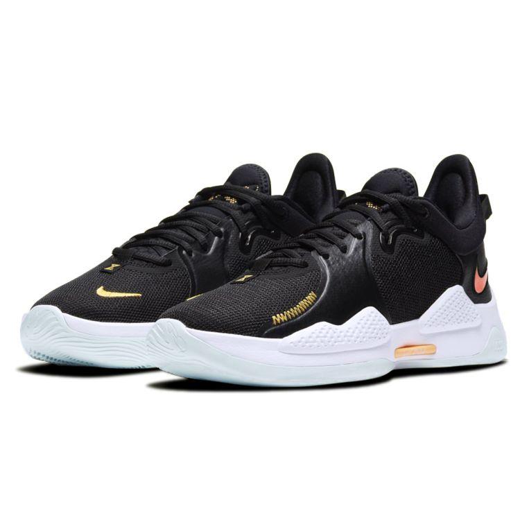 Nike PG 5 EP Black Unisex Sneakers White Barely-Green Multi-Color CW3146-001
