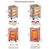 Compact Solar Electric BBQ Heater with Fan and Electric Oven Function