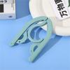 Foldable Multifunctional Telescopic Clothes Hanger, Blue 10PCS