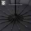 Automatický větruodolný skládací deštník Nanqiao se 16 žebry