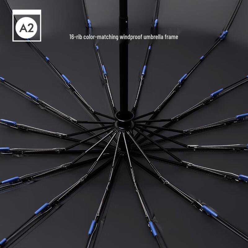 Automatický větruodolný skládací deštník Nanqiao se 16 žebry