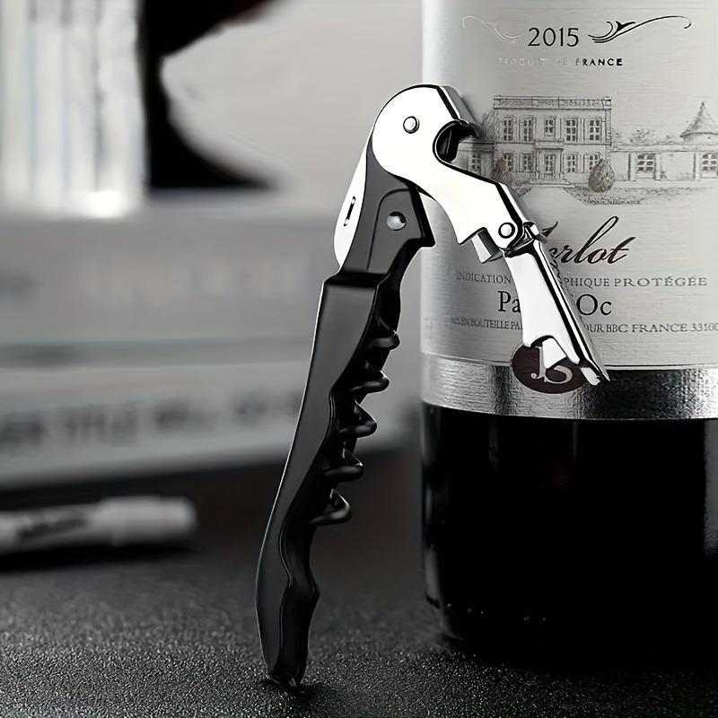 1pc, Easy-Glide Stainless Steel Corkscrew - 4.7" Effortless Wine Opener For Home & Rv Use