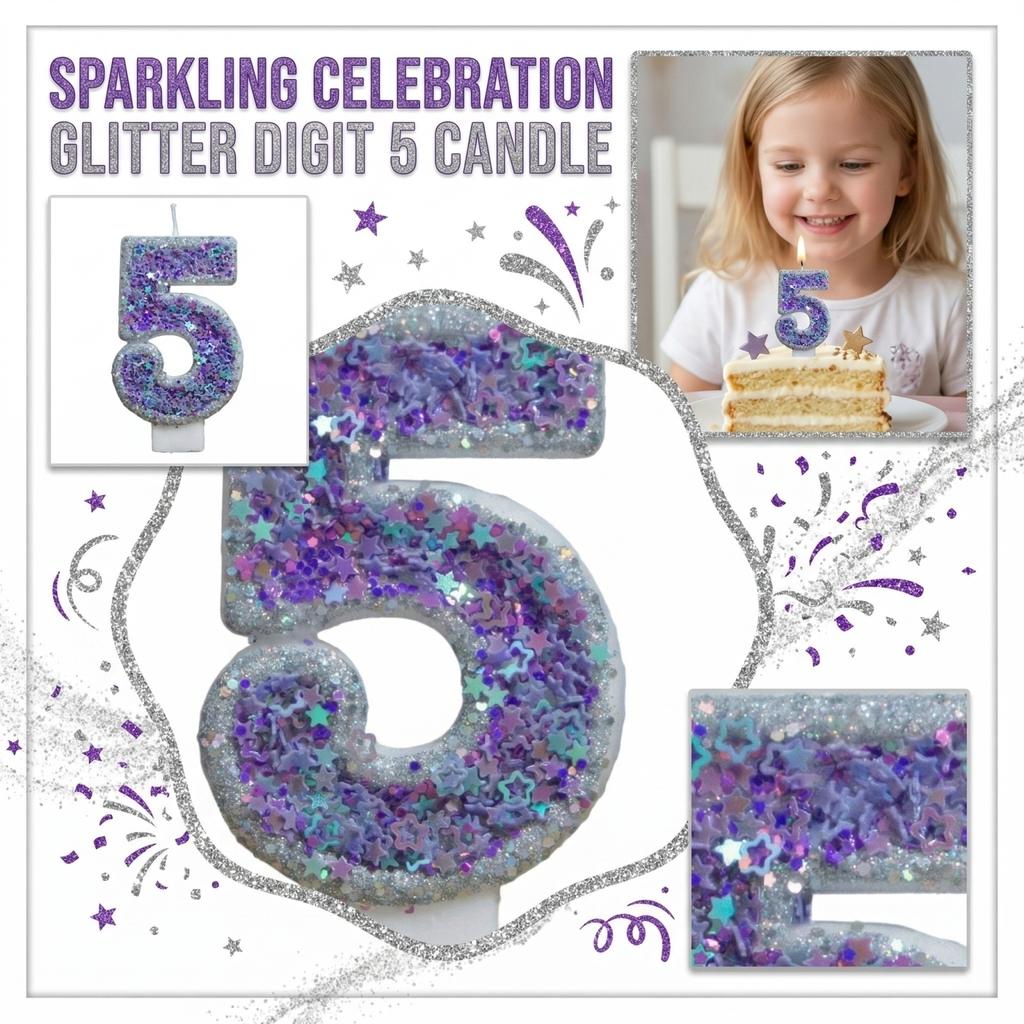Fashion Cartoon Creative Birthday Candles Party Digital Candles