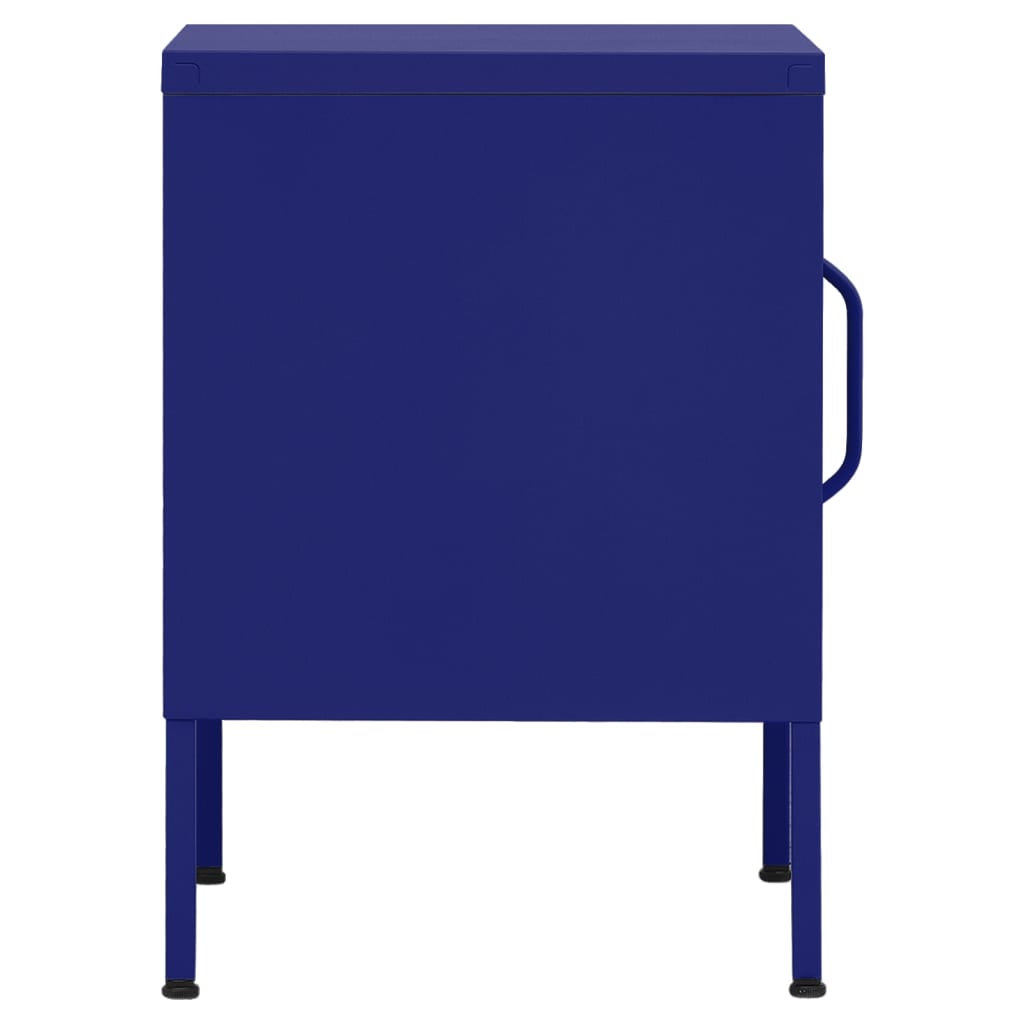 Nightstands (2 pcs) Navy Blue 35 x 35 x 51 cm Steel