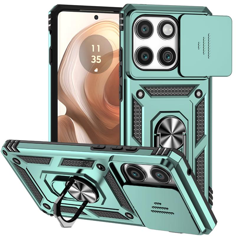 Full Cover For Motorola Edge 2025 Case For Moto Edge 2025 Push Window Magnetic Phone Holder Back Case For Moto Edge 2025 Case